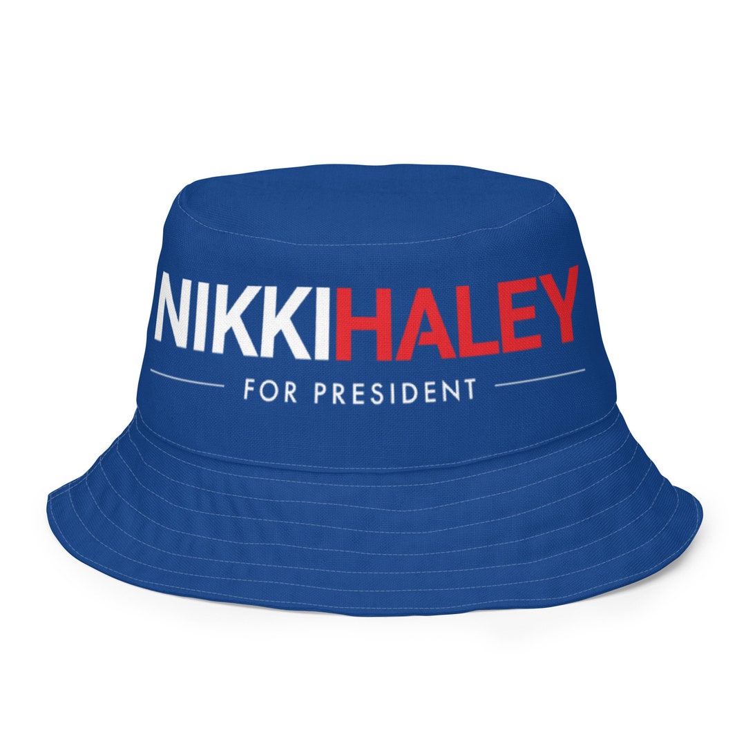 Nikki Haley 2024 Reversible Bucket Hat Nikki for President Etsy