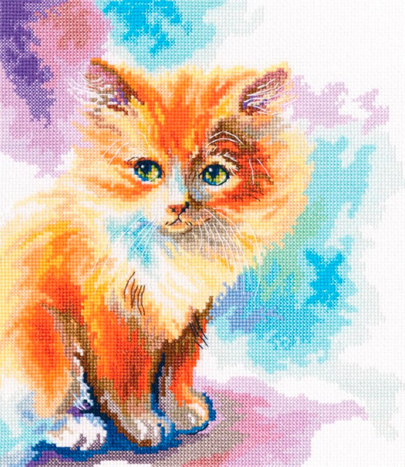 Sunny kitten M827 Counted Cross Stitch Kit RTO