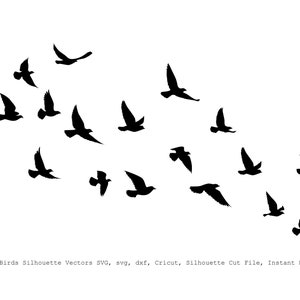 Vögel Silhouetten, Vögel Clipart, Vögel svg, Vogel Silhouette Clip Art, Vogel Silhouette, Digitale Vögel Clipart, fliegende Vögel, Vogel Vektor.