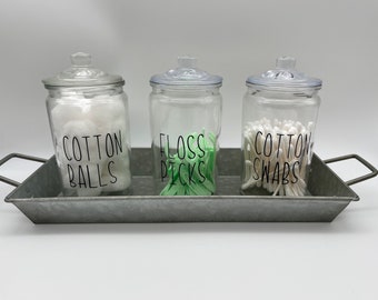 Bathroom Jars Etsy
