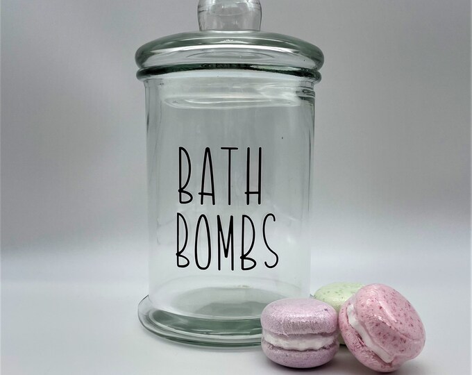 Bath Bomb Jar Storage and Organization Bed and Bath Etsy