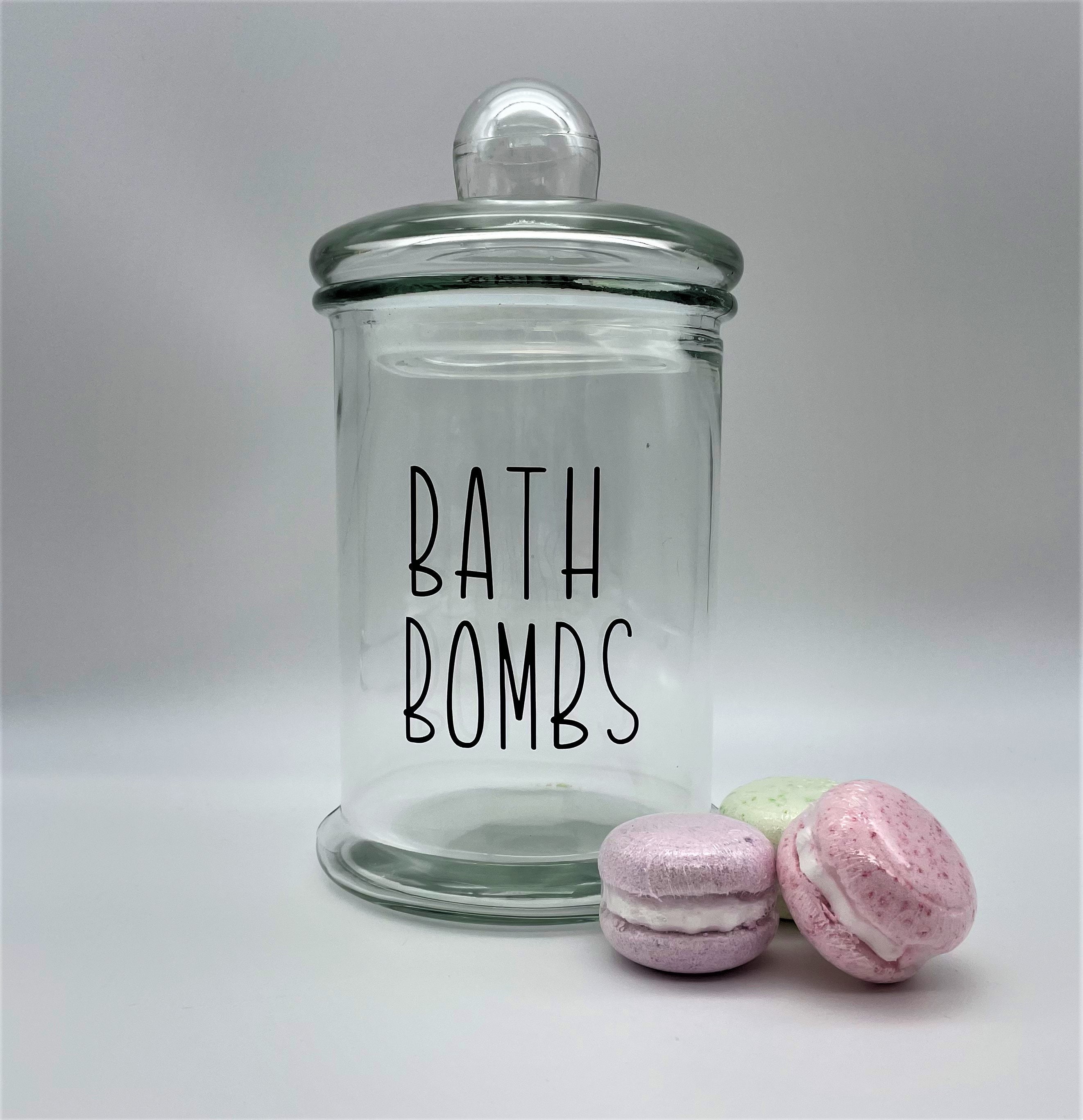 Bath Bomb Jar Cute Bathroom Decor Bathroom Jars Farmhouse Etsy