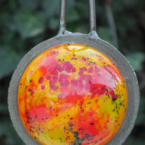 Yellow Glass Orbs Etsy