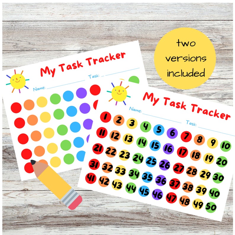 Interactive Kids Daily Routine Planner: Printable Chore Chart, Homework ...