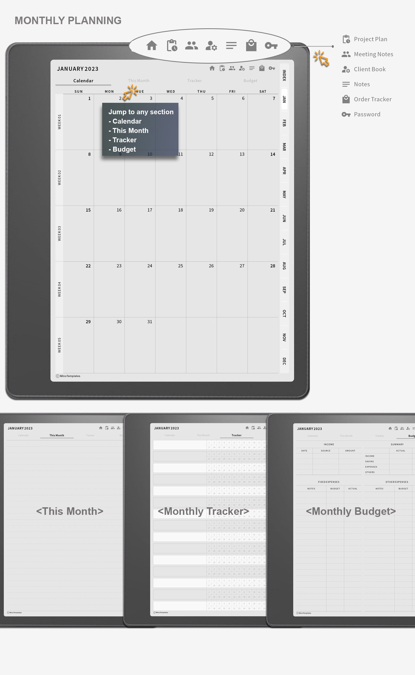 Kindle Scribe Templates 2023 Digital Planner All in one Etsy Nederland
