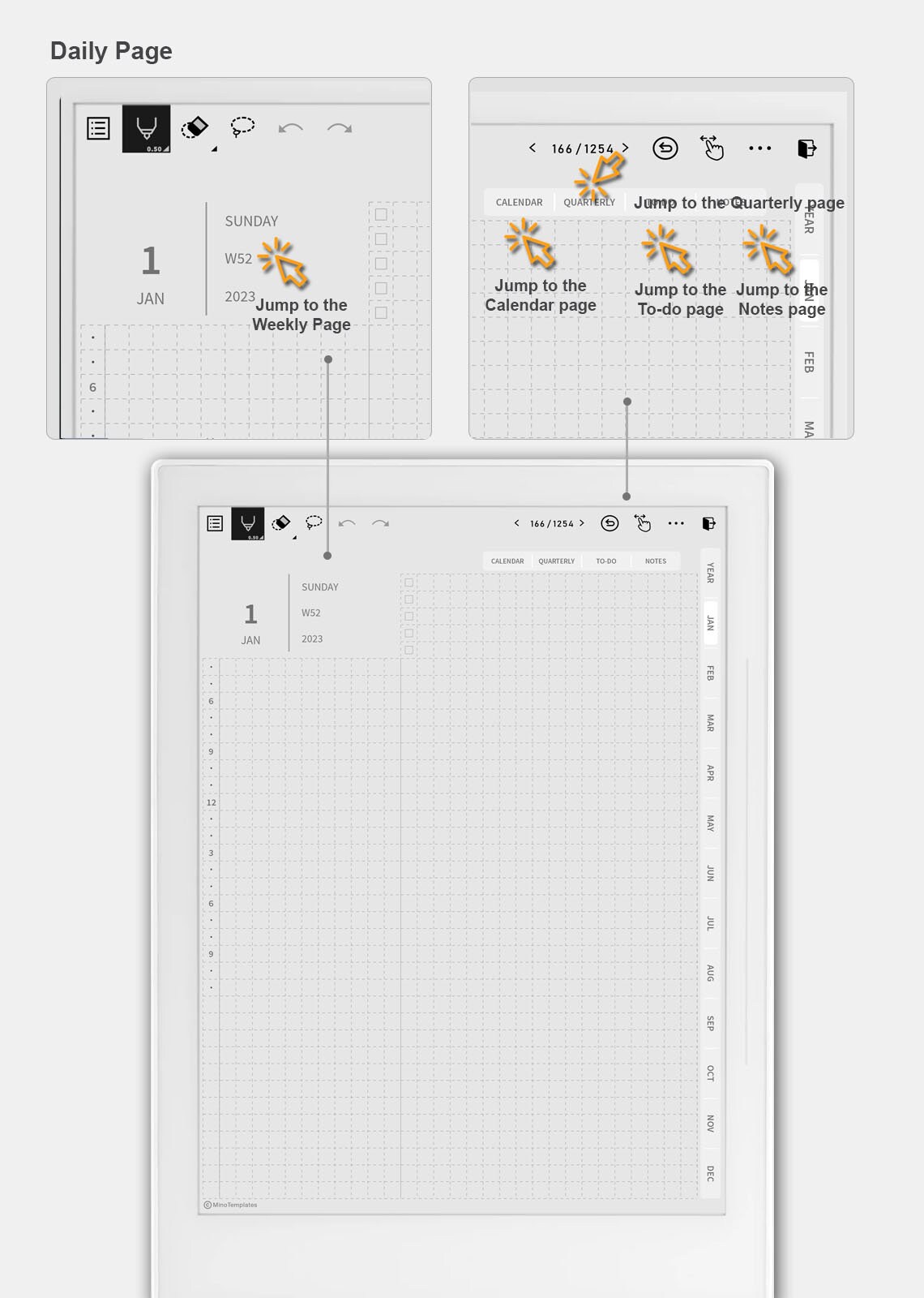 Supernote Templates 2023 Digital Planner Supernotes A5x Etsy