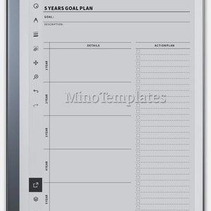Goal Setting Planner remarkable 2 templates MinoTemplates Instant Download31 image 2