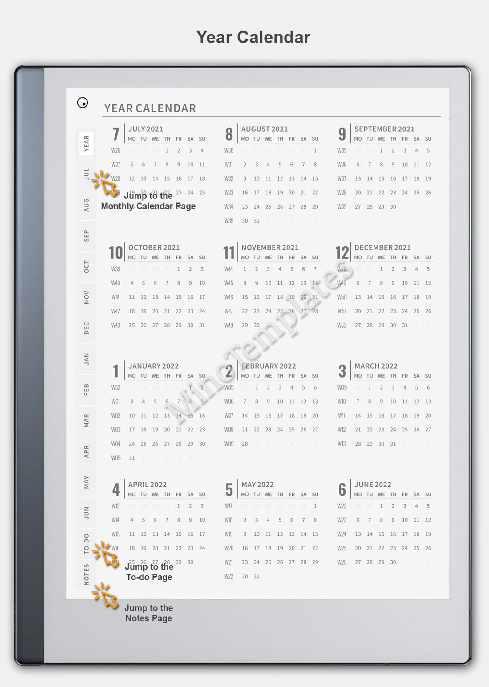 Remarkable 2 Starter Kit Templates Bundle Instant Download Etsy