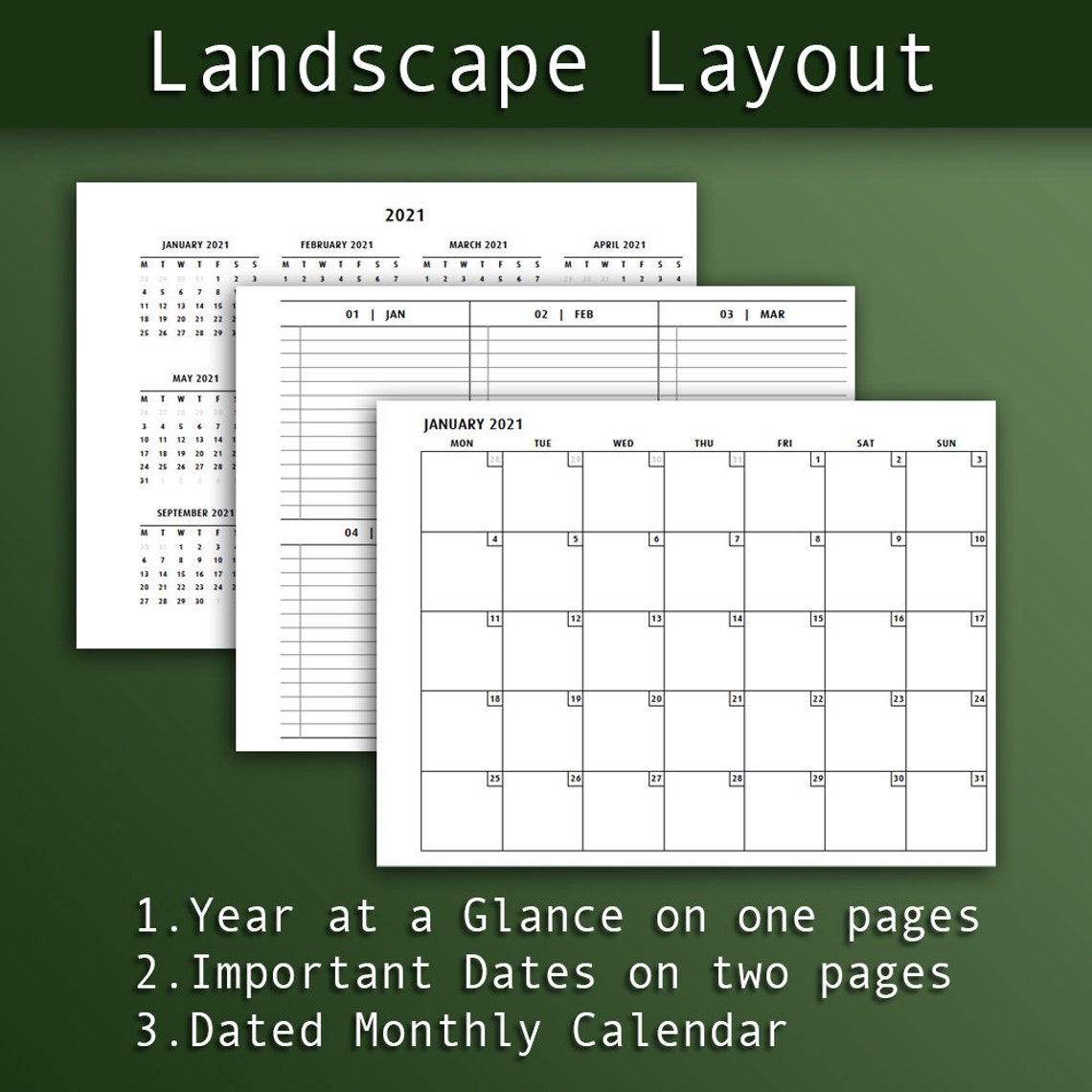 Calendar Template For Remarkable 2