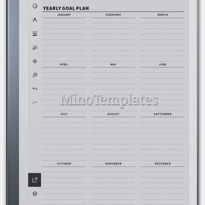 Goal Setting Planner remarkable 2 templates MinoTemplates Instant Download31 image 3