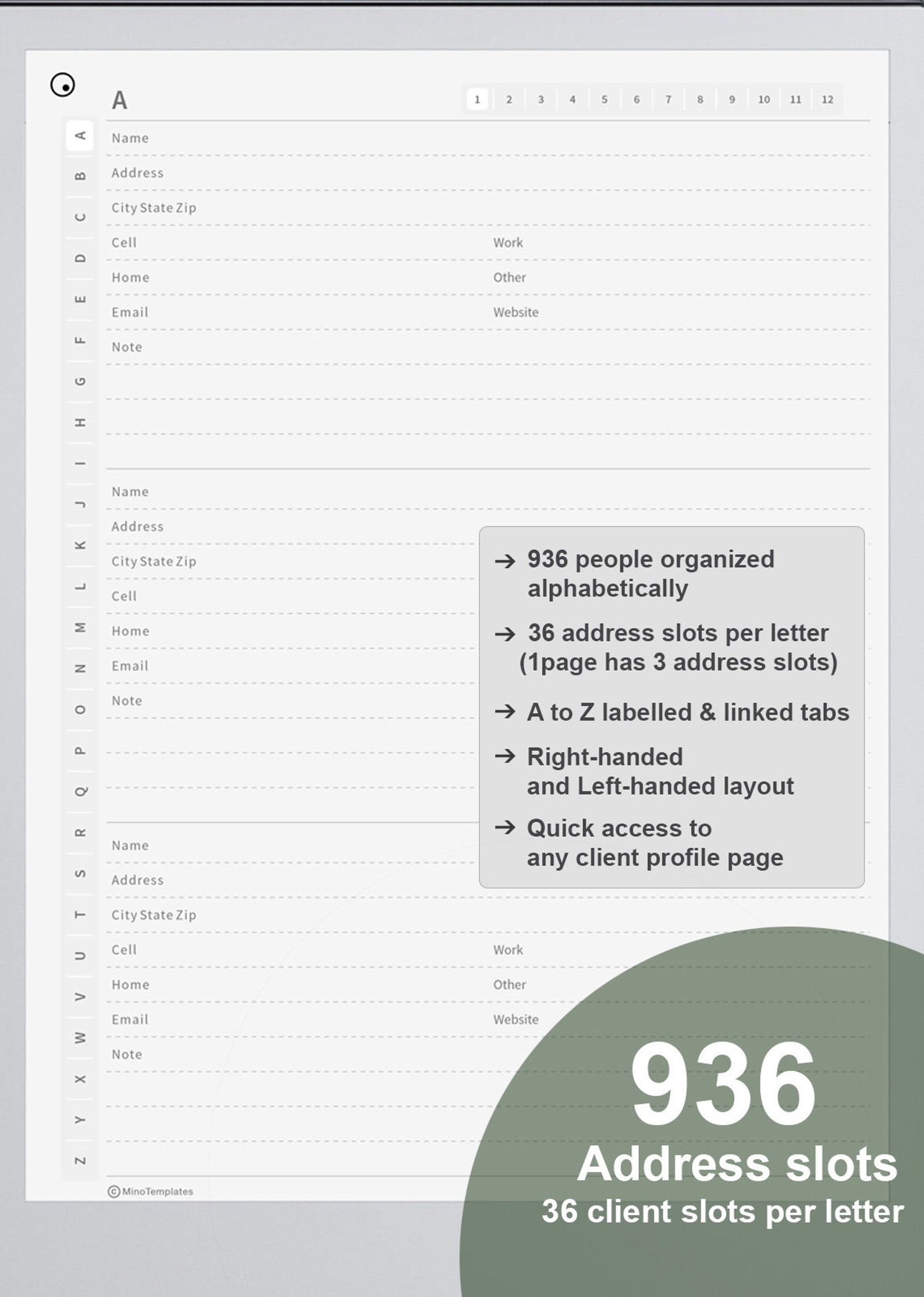 Address Book Templates Digital Client Profile Records Book Etsy Address Book Templates Digital Client Profile Records Book Etsy