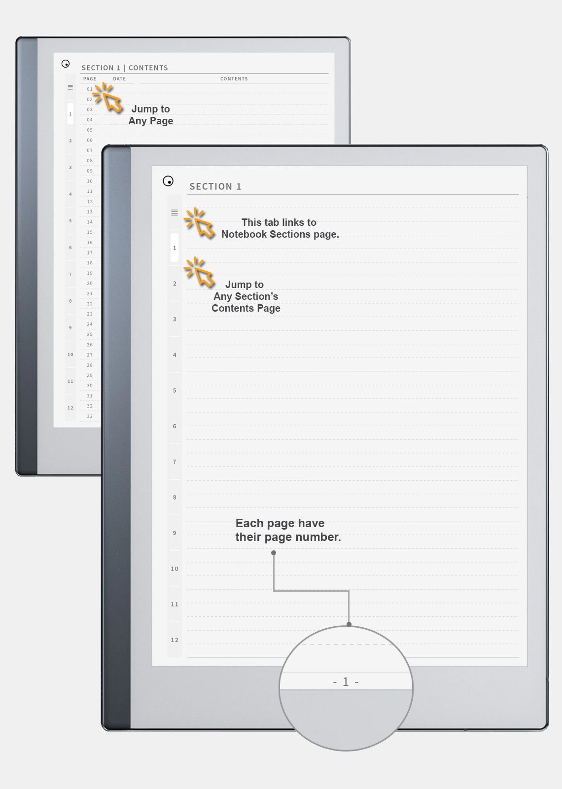 Digital Notebook Planner Remarkable 2 Templates Instant Etsy