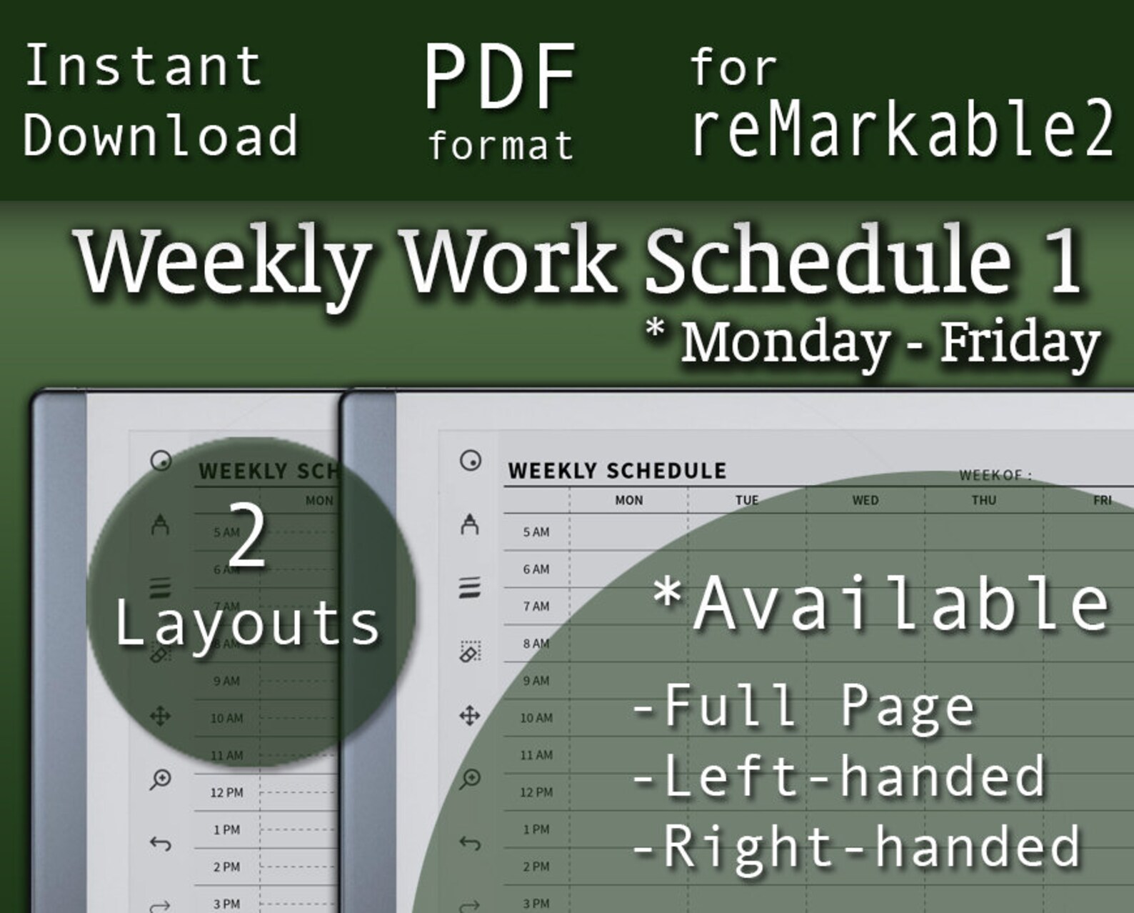 weekly-work-schedule-remarkable-2-templates-instant-download-etsy