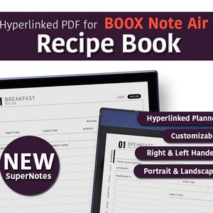 Onyx Boox Cornell Notes Notebook, PDF Format, Hyperlinked, Left Hand and  Right Hand 
