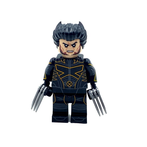 Wolverine Custom Mini-figure X Men Suit Superhero Hand Assembled