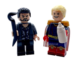 The Boys Homelander and Billy Butcher Mini Custom Figure Set of 2 TV Series