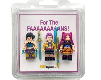 Custom Demon Hunters Set of 3 For The Fans Mini Block Figures Pop Singers Gift Set