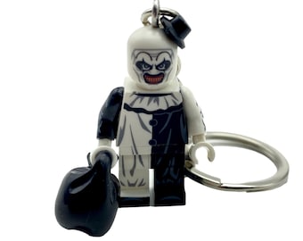 Terrifier Mini Custom Figure Keyring Horror Movie Clown Art keychain