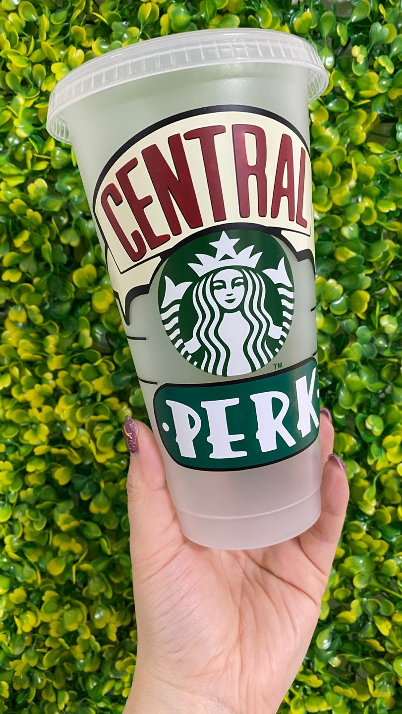Central Perk Starbucks Cup Customized Cup Cricut Decal Cup ...