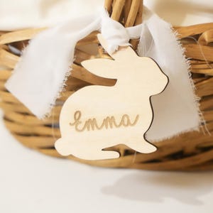 Osterkorb Tags, Osterkorb Namensschild, personalisierte Ostern Tag, Ostern Geschenkanhänger, Hase Namensschild