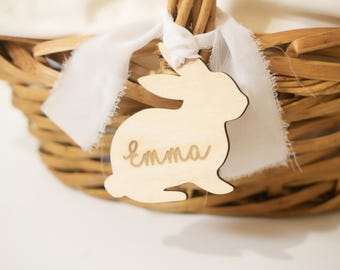 Easter Basket Tags, Easter Basket Name Tag, Personalized Easter Tag, Easter Gift Tag, Bunny Name Tag