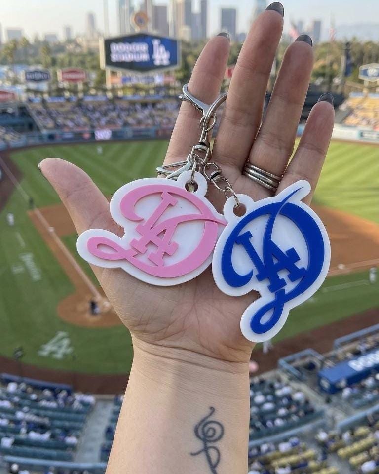 Dodgers Keychain - Etsy
