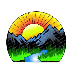 Mountains Digital Graphic-Instant Digital Download (PNG w transparent background)
