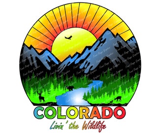 Colorado Wildlife Digital Graphic-Instant Digital Download (300 dpi PNG w transparent background)