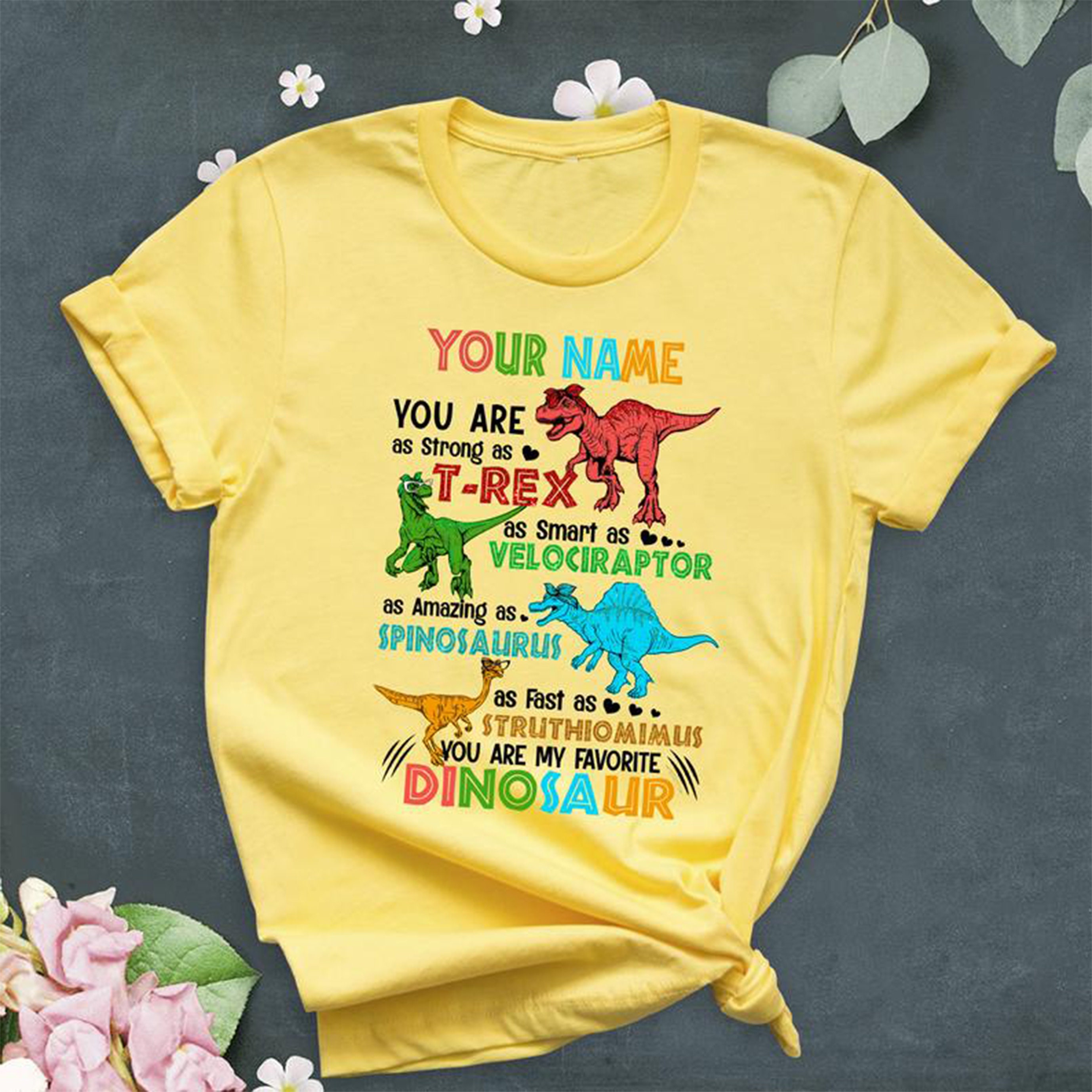 Custom Dinosaur Sweatshirt Name Dinosaur Shirt Personalized Etsy