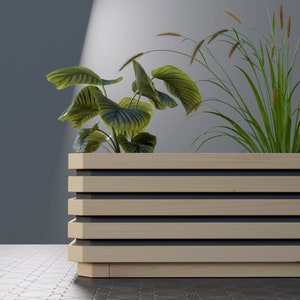 Plans for Modern Wooden Garden Planter Box 36 DIY Digital Woodwork Plans Only US Imperial Inches Excludes Materials 画像 3