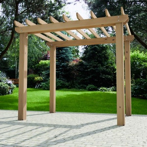 Plans for Wooden Garden Pergola 10ft x 12ft DIY Digital Woodwork Plans Download Only US Imperial Inches with Cut Lists