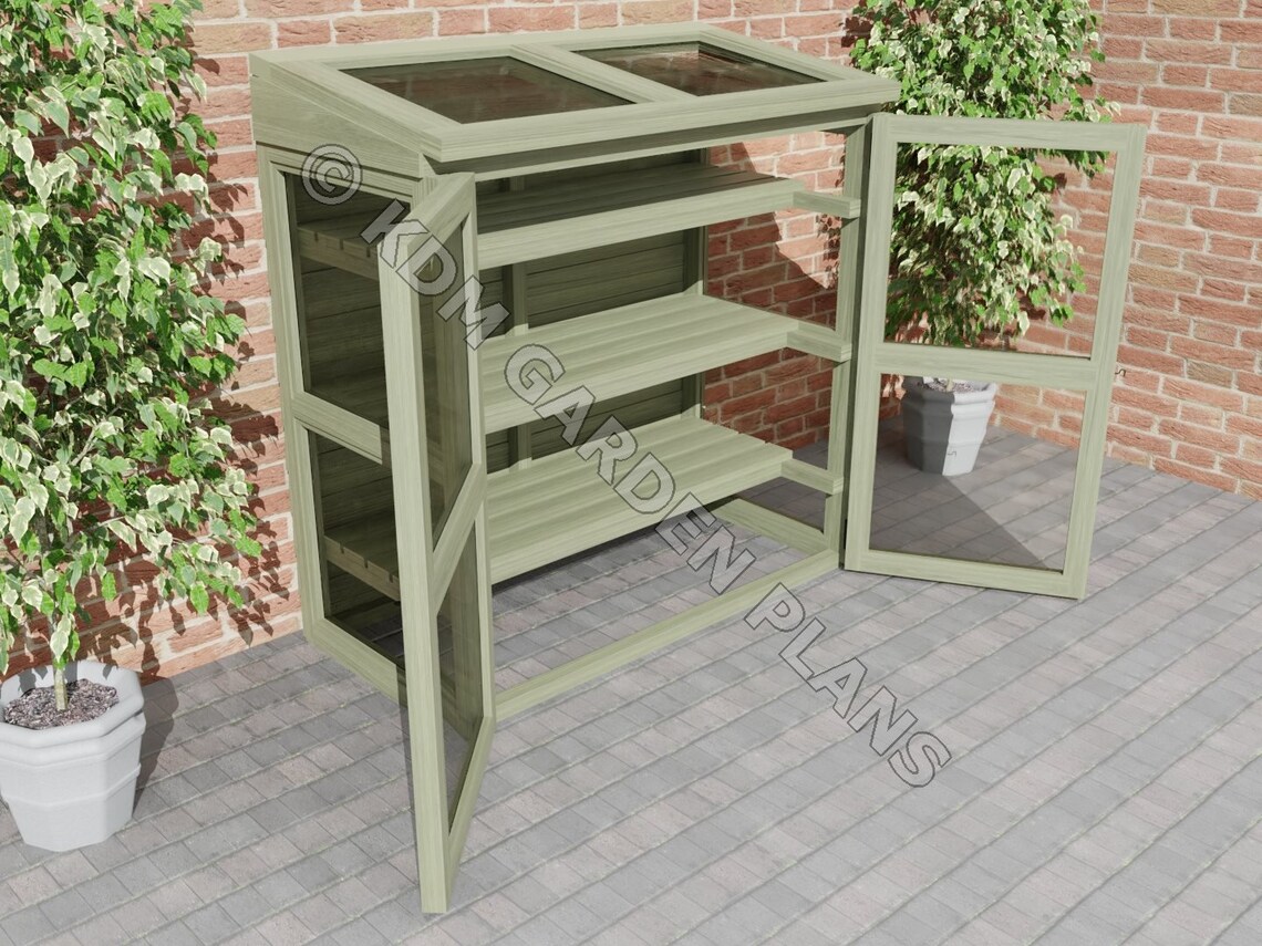 Small Wooden Lean To Greenhouse Build Plans Only No Etsy