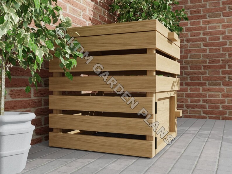 Wooden Garden Compost Bin 0.8mx0.8m DIY build Plans Only UK Etsy