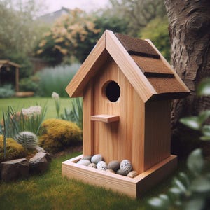 Plans for Wooden Garden Bird House Build Plans DIY Digital Woodwork Plans Only Single Box UK Metric with Cut Lists Easy Build