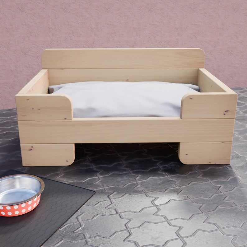 Raised Dog Bed With Side Access 120cm X 70cm Woodwork Plans Digital PDF