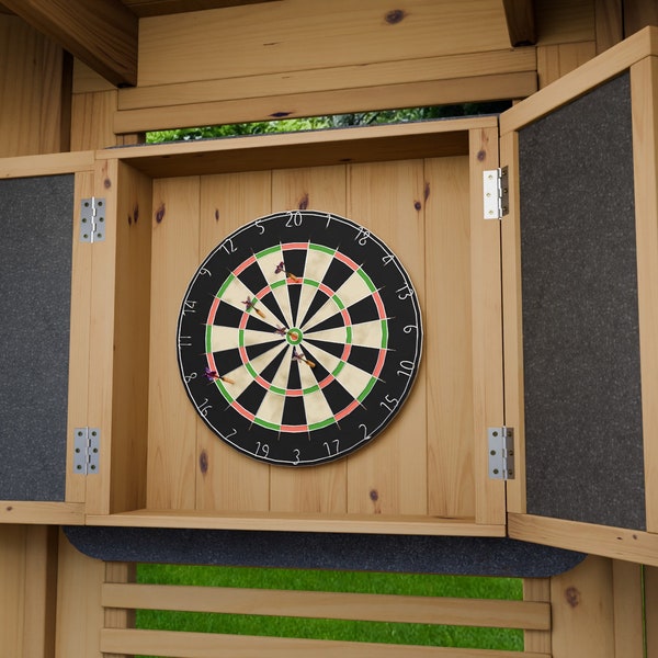Plans for Wooden Dartboard Wall Cabinet 65cm x 71cm x 18cm for Darts Woodwork Plans Only UK Metric Excludes Materials