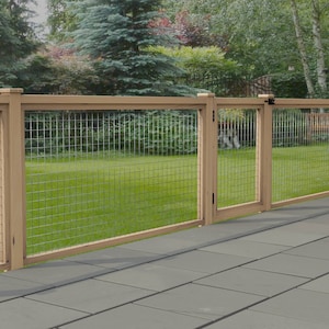 Plans for Wooden Modular Garden Fencing and Gate System 37 1/2" High DIY Digital Woodwork Plans Only US Imperial Inches Excludes Materials