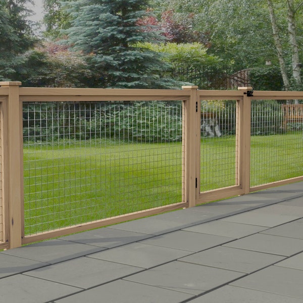 Plans pour système de clôture et de portail de jardin modulaire en bois de 950 mm de haut