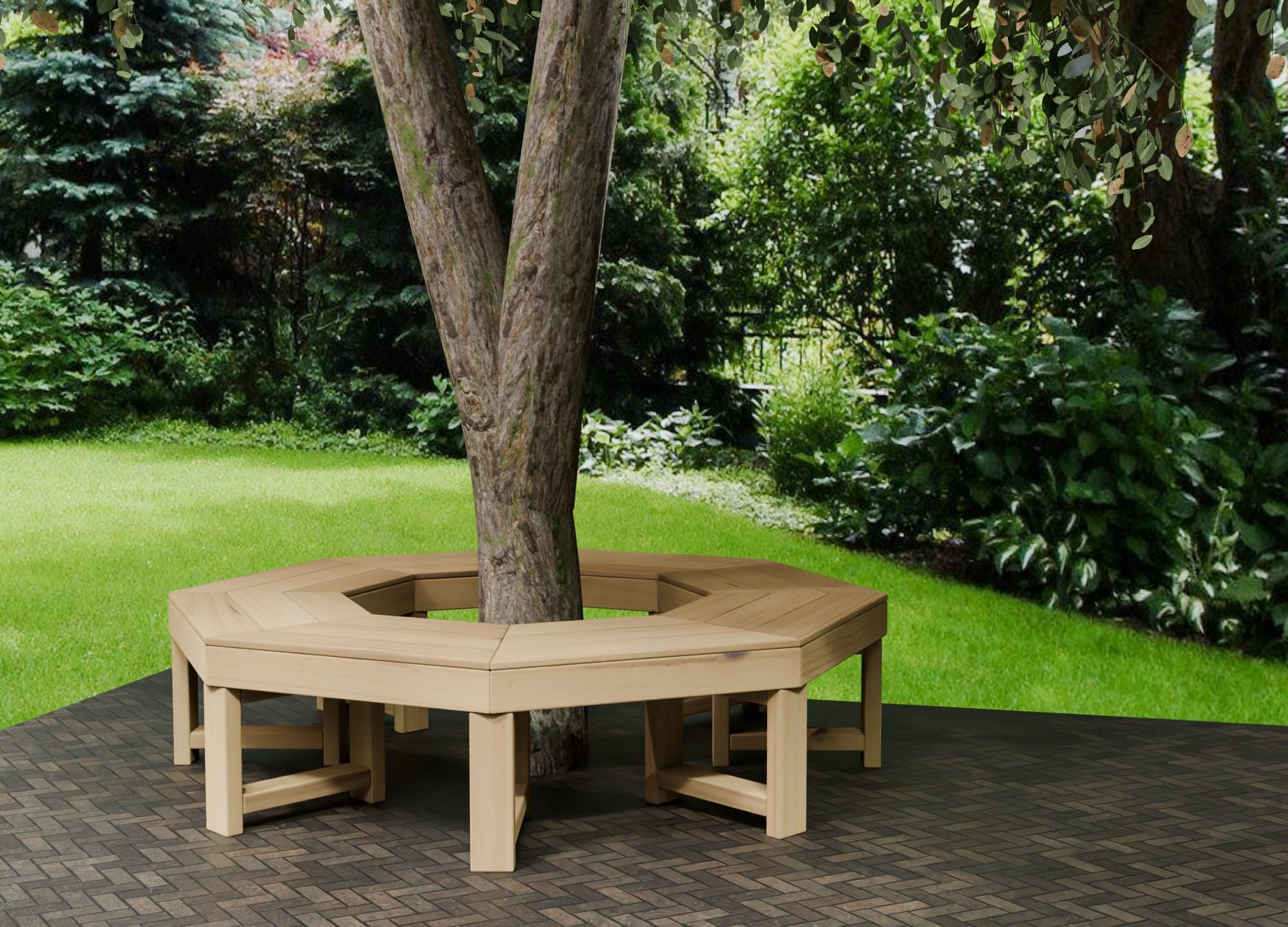 Octagonal Tree Riser Plans for Wooden Tree Surround Seat Octagonal - Woodwork Plans Only UK ...