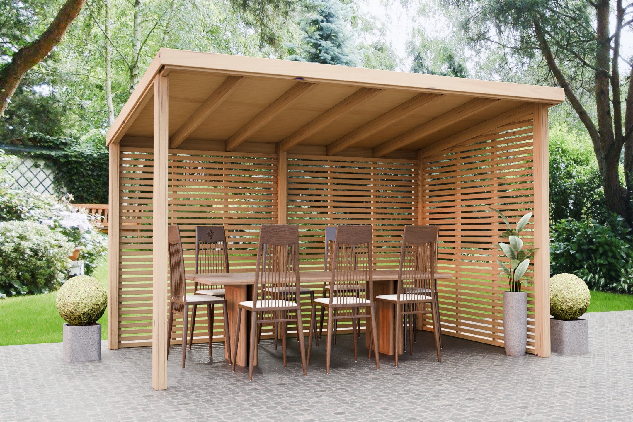 Plans pour abri de jardin en bois, 2,5 m x 3,6 m, barbecue, abri de cuisine, barbecue, plans de menuiserie numériques à télécharger uniquement au Roya