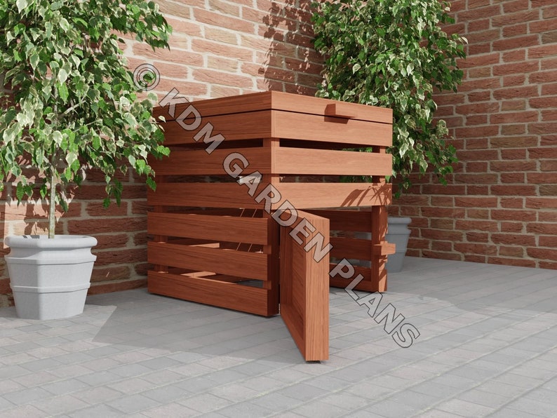 Wooden Garden Compost Bin 0.8mx0.8m DIY build Plans Only UK Etsy