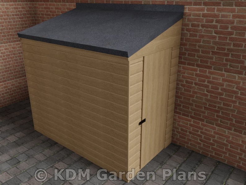 Wooden Garden Lean to Shed woodwork Plans Only No Materials Etsy