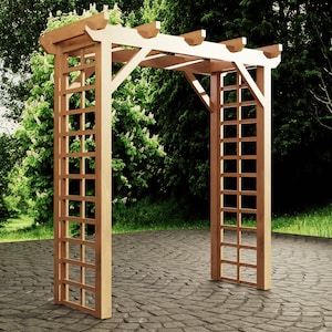 Plans for Wooden Garden Arbour Archway for climbing plants DIY digital woodwork plans only US Imperial Inches Version Excludes Materials