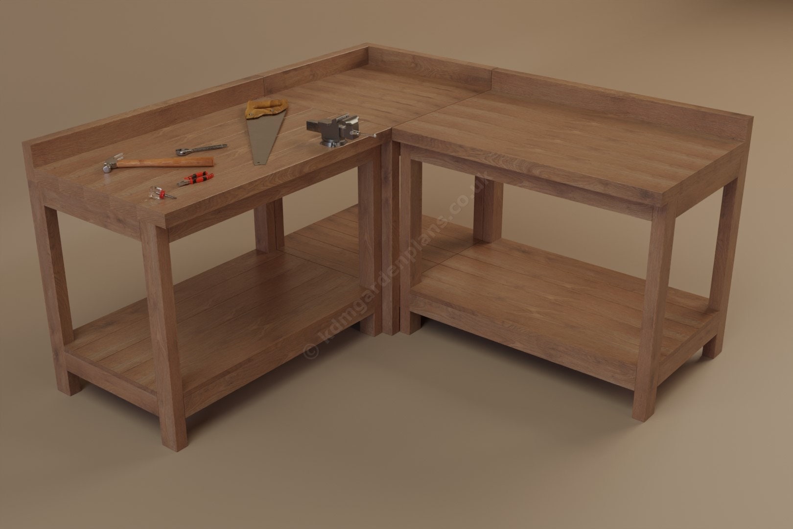 Modular Wooden Workshop Workbench Build Plans Do It Yourself - Etsy UK