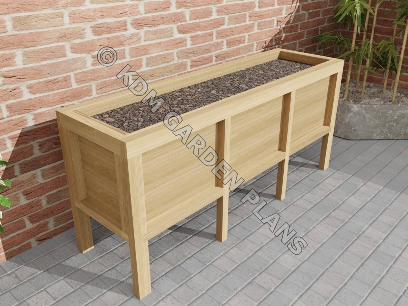 Woodwork Plans for Vegetable Grow Box 1.8m 220 Ltr plans Etsy