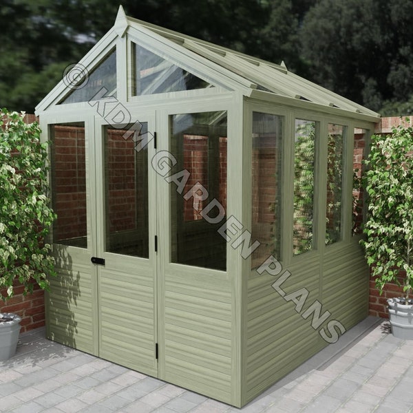 Plans for Brilliant Wooden Greenhouse Build Plans Do It Yourself Instructions DIY Digital Woodwork Plans Only UK Metric Excludes Materials