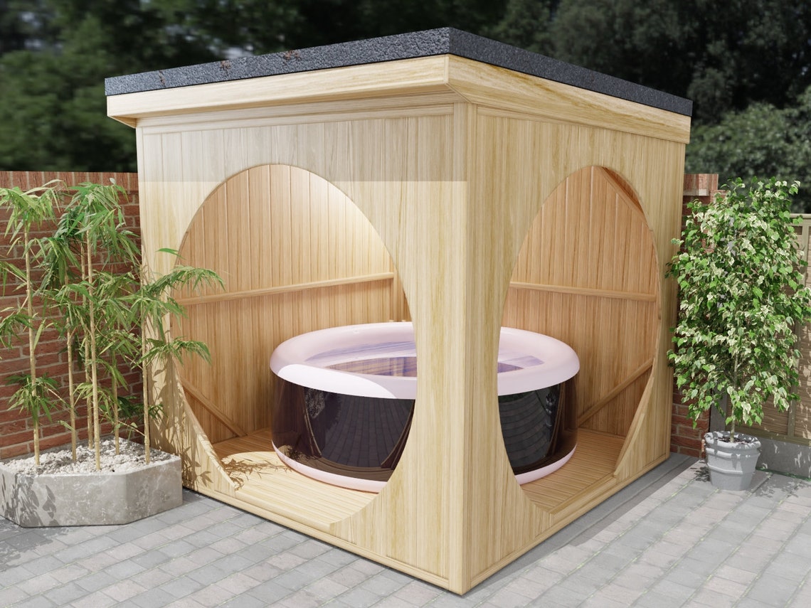 Spa Shelter DIY Build Plans Instructions 2.6 x 2.6m Cube Lazy Etsy