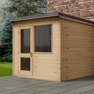 Plans for Home Garden Office Build 2.6m x 2.6m Summer House Cabin DIY Digital Woodwork Plans Only UK Metric with Cut Lists