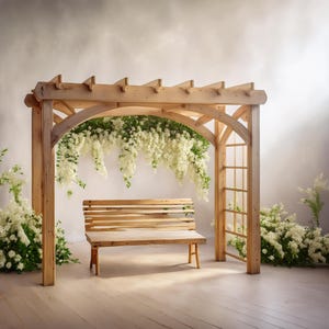 Plans for Wooden Arbour Pergola 2.8m x 1.3m DIY Digital Woodwork Plans Download Only UK Metric with Cut Lists Garden Sitting Area