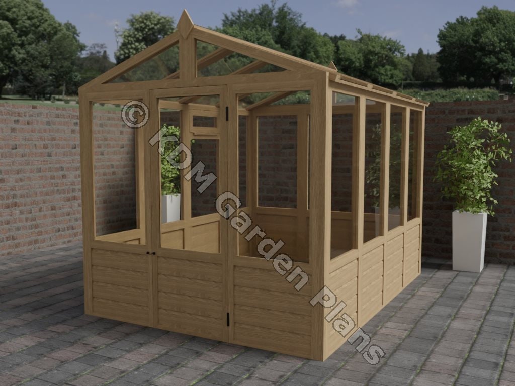 DIY Steel PVC Garden Room Summer House Lean To Greenhouse 2.4m Wide